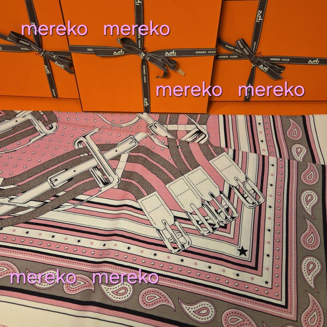 最新作❗【新品】HERMES カレジェアン 馬銜 バンダナ カシミアシルク