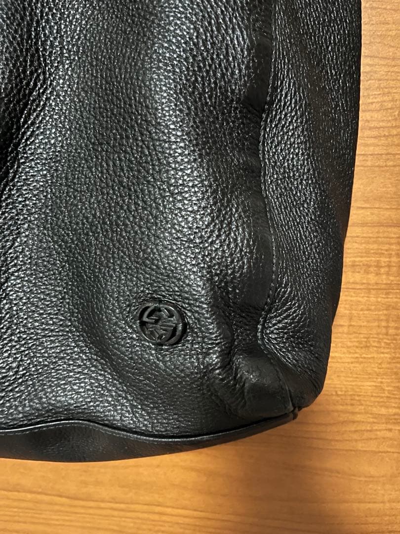 グッチ黒の インターロッキング　トートバッグ
