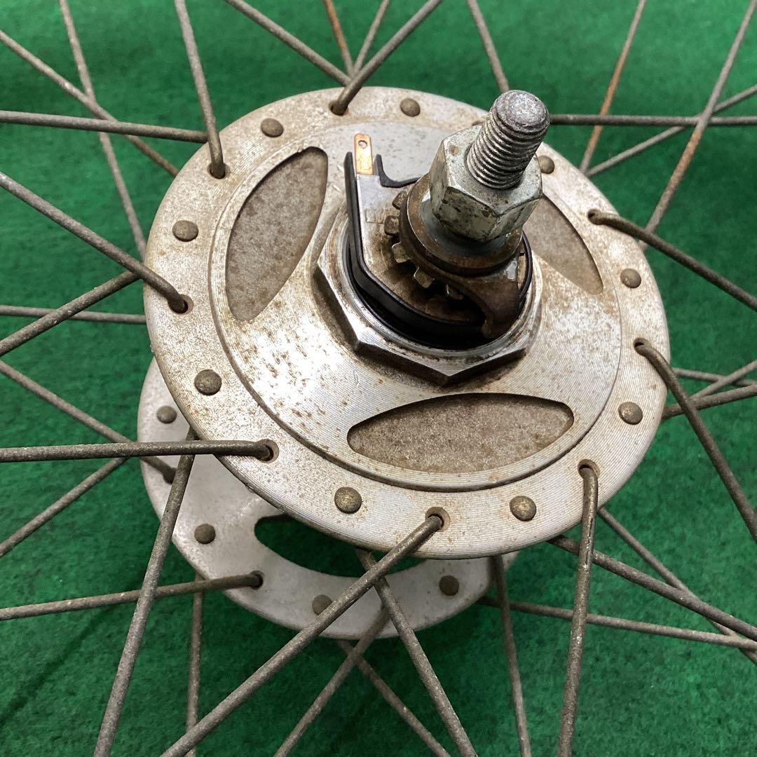 アルミホイール　20x1.75 前輪　タイヤ付　ハブダイナモ　フロント　J1端子