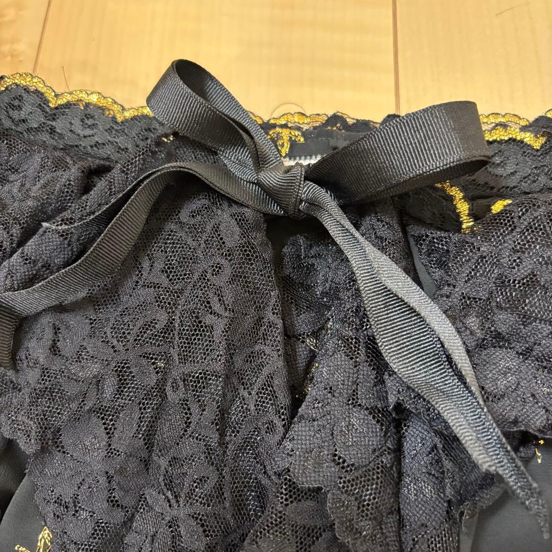 SALE中！ベリーダンス スカート 巻きスカート 黒×ゴールド刺繍 米国製新品
