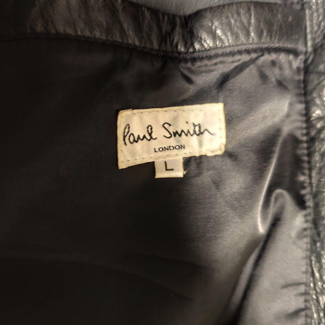 Paul Smith ブラック レザージャケット Lサイズ