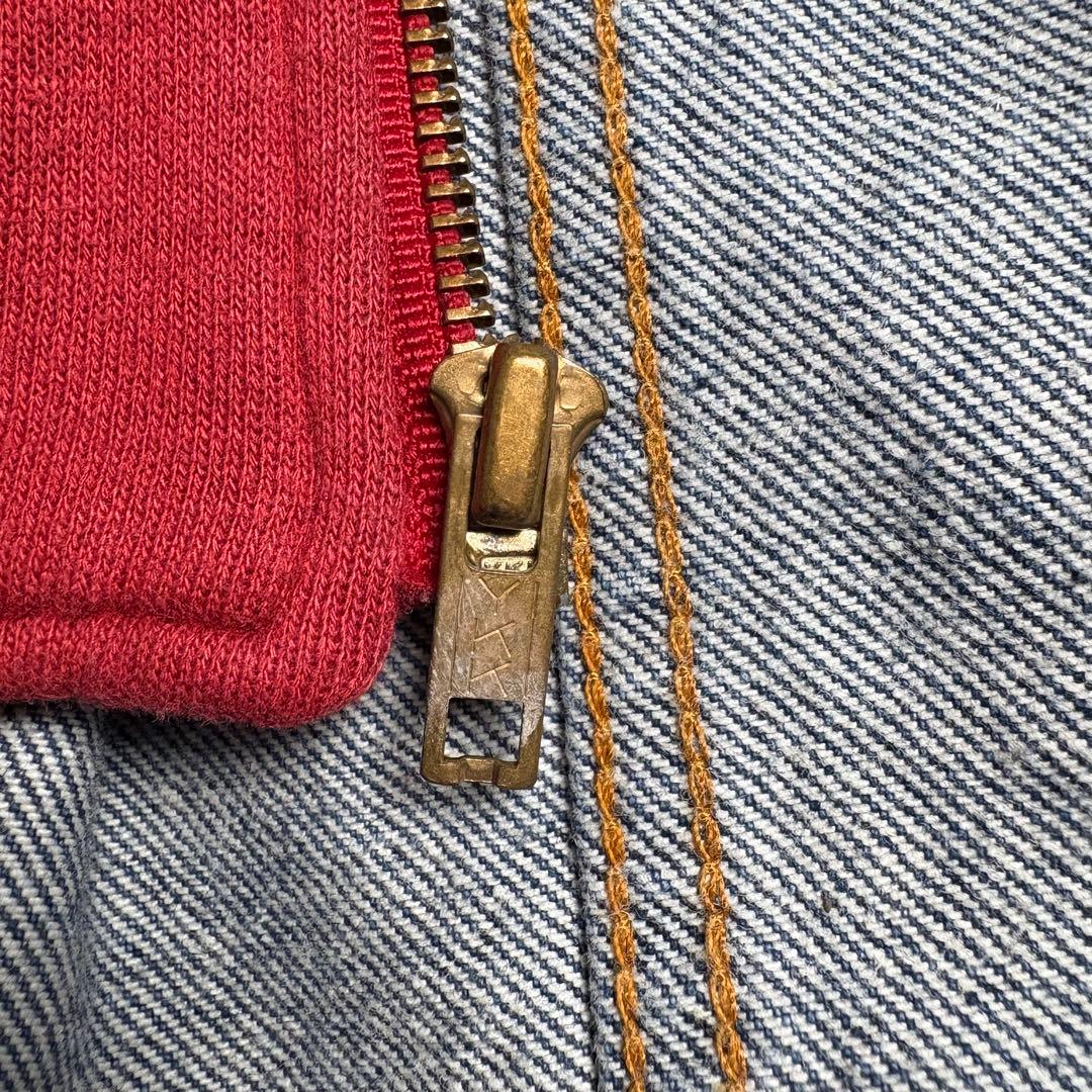 80s Levi's カナダ製　フード付きレイヤード　デニムジャケット