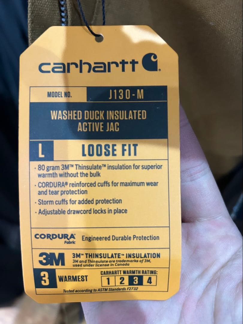 Carhartt ブラウン フード付きジャケット
