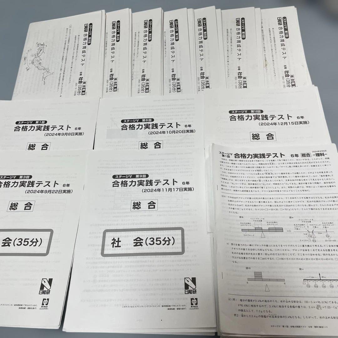 日能研　6年生　2024年