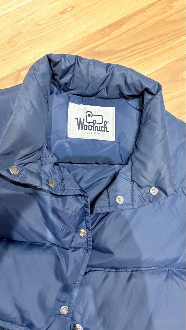Woolrich ダウンベスト 70s〜80s スナップボタン　ネイビー