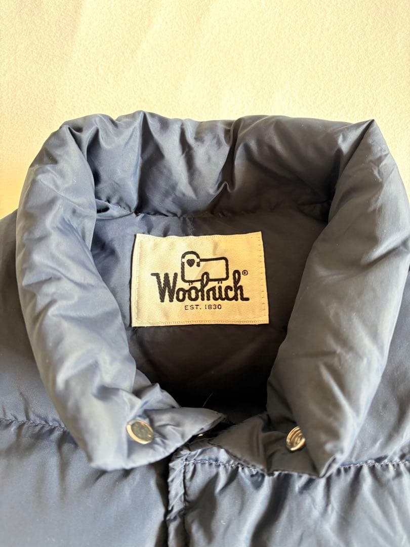 Woolrich ダウンベスト 70s〜80s スナップボタン　ネイビー