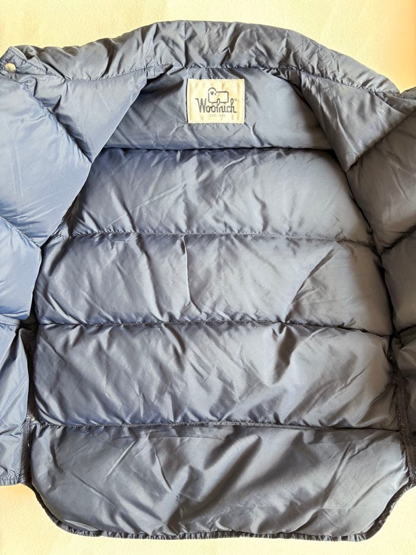 Woolrich ダウンベスト 70s〜80s スナップボタン　ネイビー