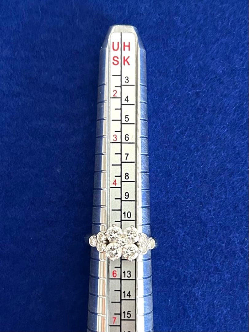 プラチナ900 Pt900 ダイヤモンド 1.48ct 6.28g 10号 指環