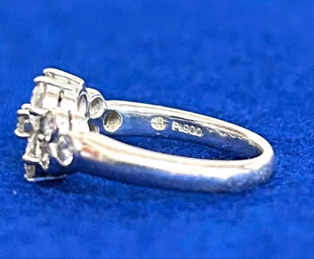 プラチナ900 Pt900 ダイヤモンド 1.48ct 6.28g 10号 指環