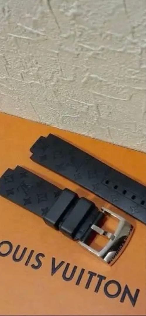 美品　ルイヴィトン タンブール用 モノグラム ラバーバンド 純正 腕時計　ベルト