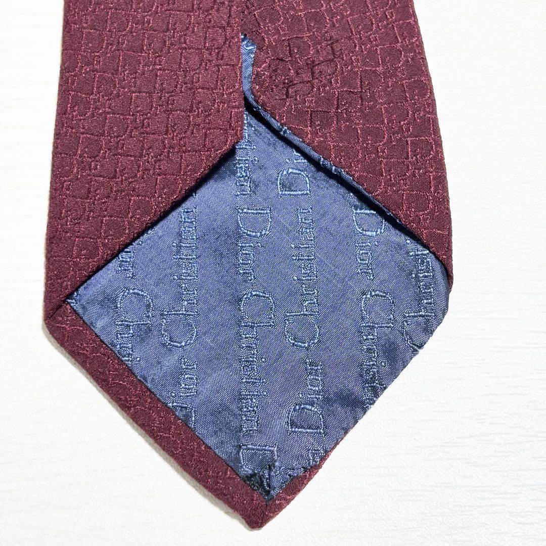 Christian Dior クリスチャンディオール トロッター シルクネクタイ