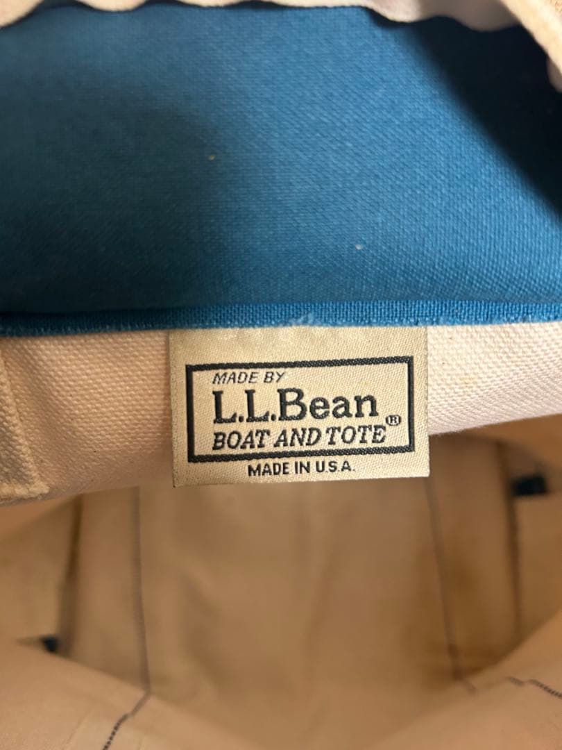 90s L.L.Bean ボートアンドトートSサイズ ターコイズブルー USA製