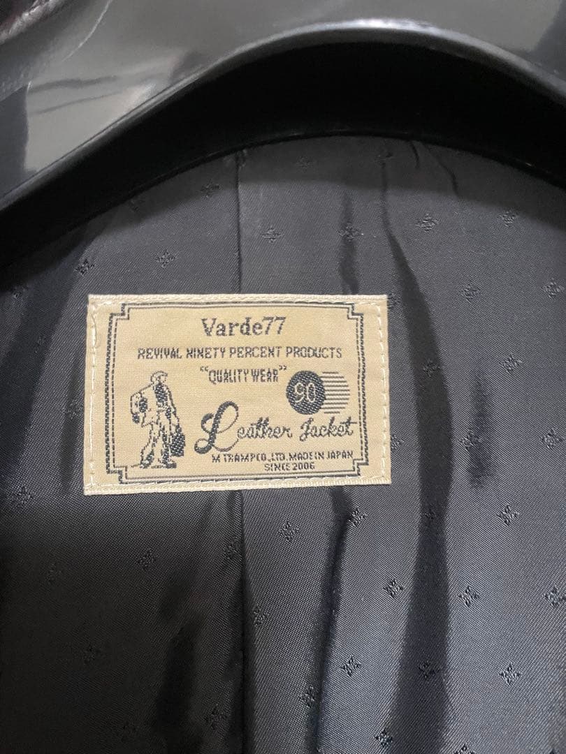 varde77 ダメージホースレザーエイジングジャケット