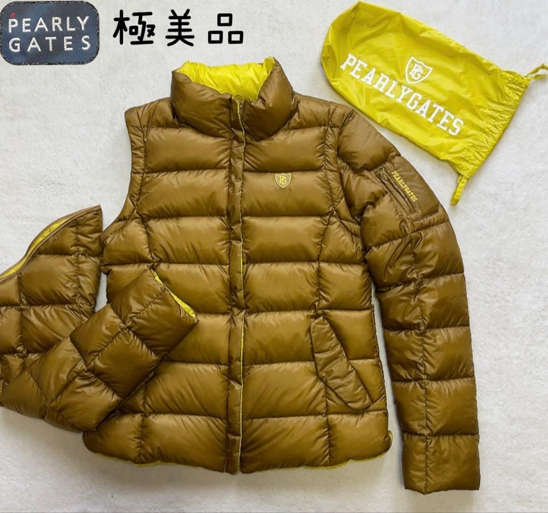 極美品　パーリーゲイツ 2way　ダウン　ジャケット　ベスト　軽量　収納袋