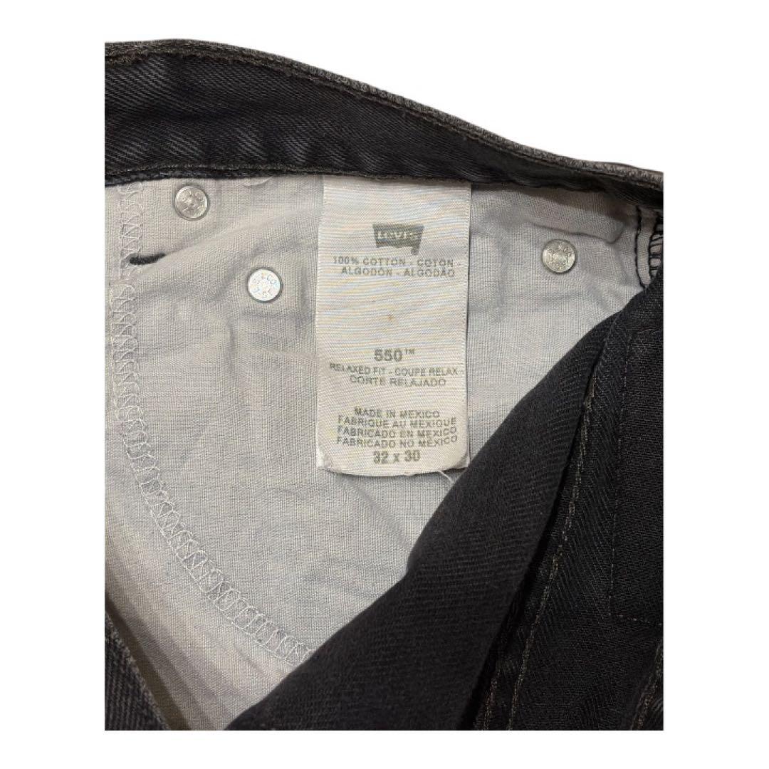 【希少】LEVI’S 550 ブラックデニム表記32 30/リーバイス