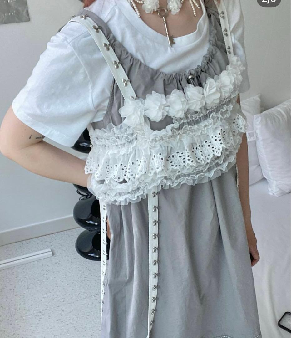 トップス AiKON lace harness