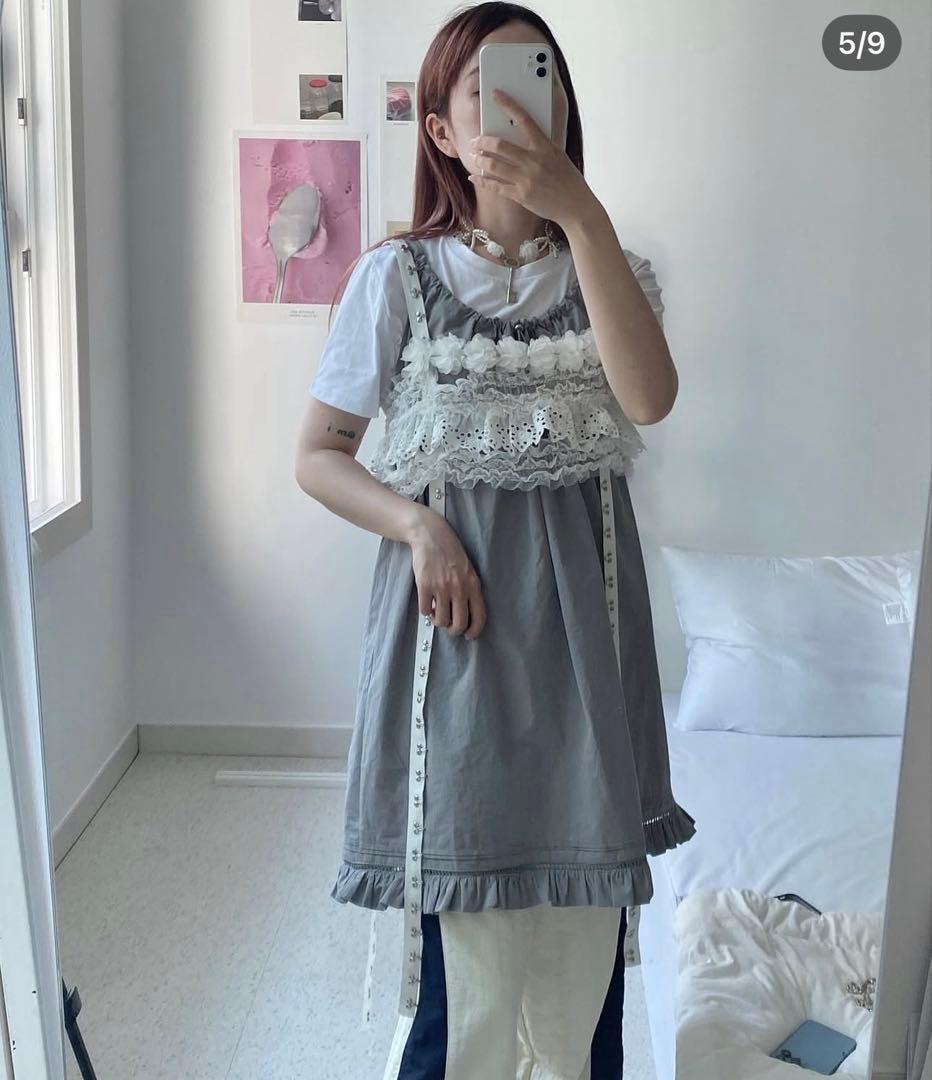 トップス AiKON lace harness