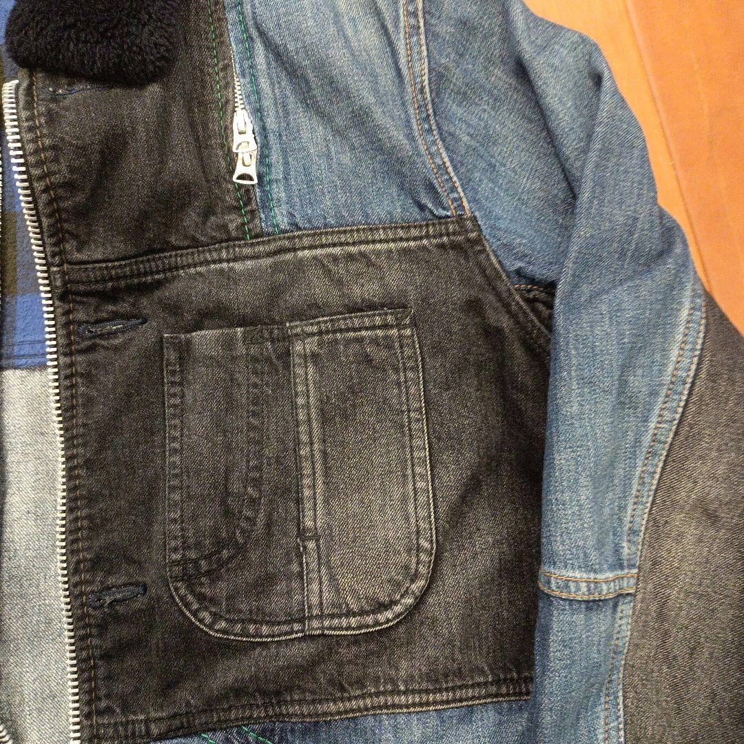 【良品販売君さま専用】sacai18-0175M デニムパッチワークジャケット