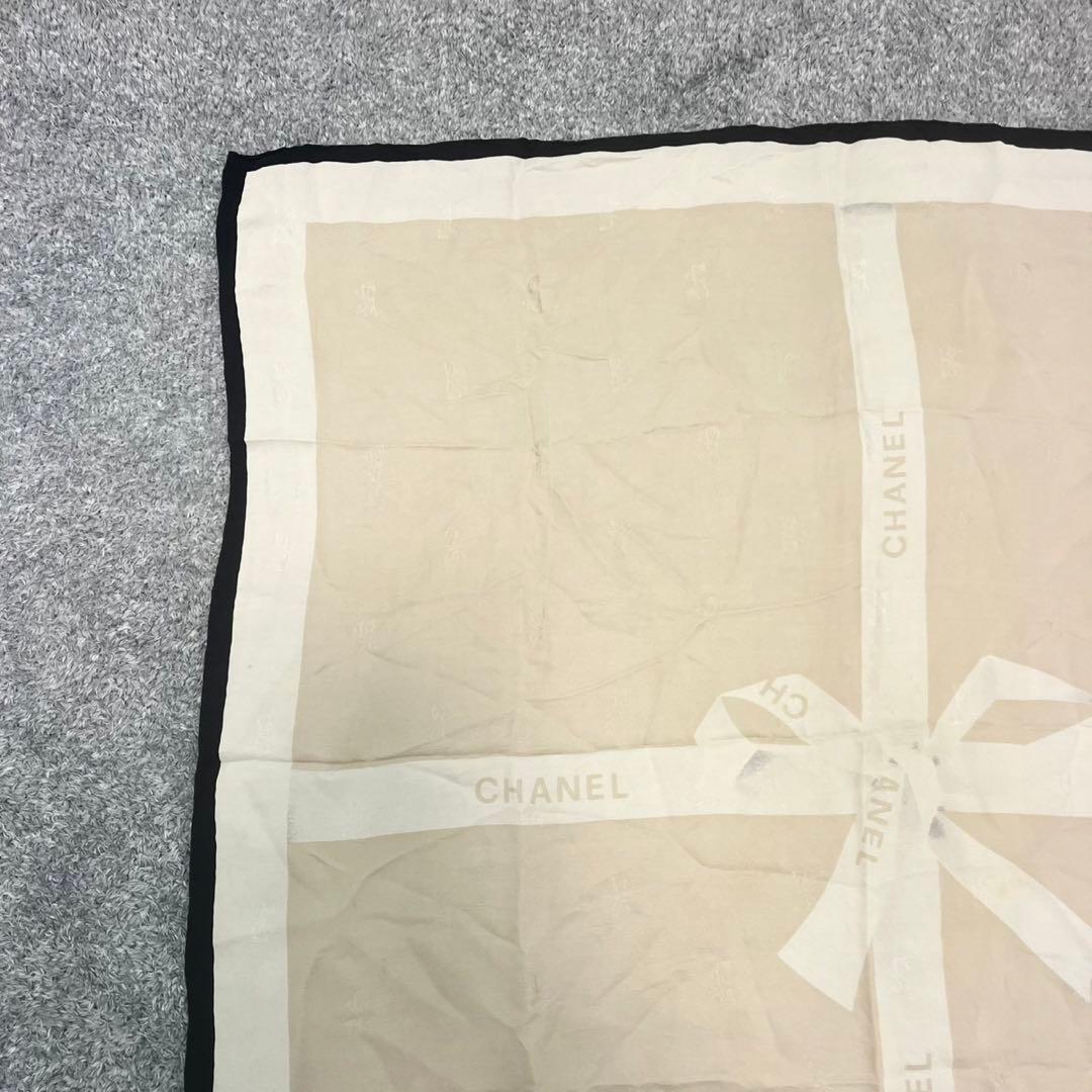 CHANEL シャネル スカーフ 大判 ロゴ