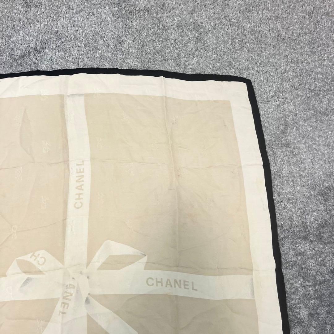 CHANEL シャネル スカーフ 大判 ロゴ