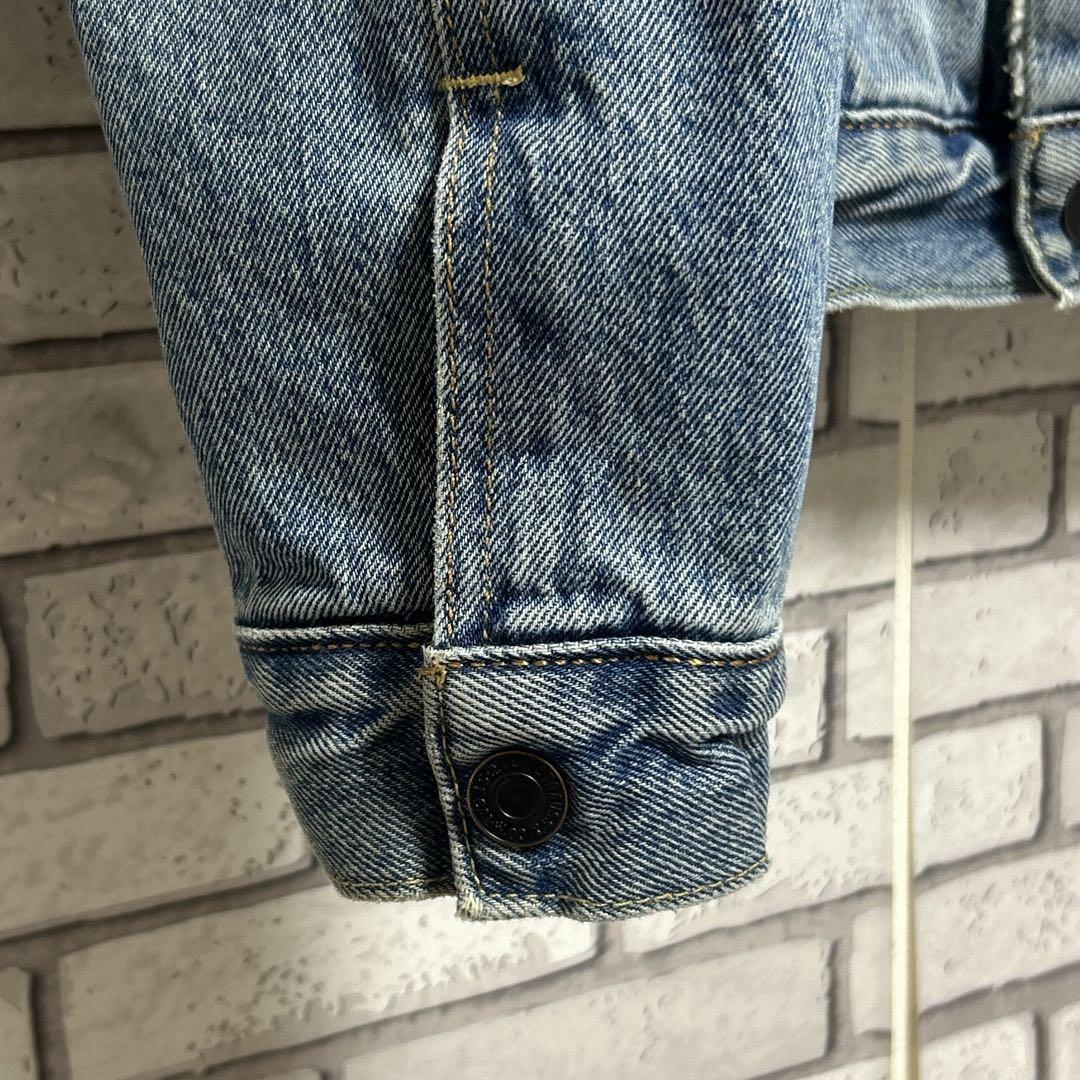 《美品》Levi's☆リーバイス デニムジャケット メンズ ボア裏地襟 M