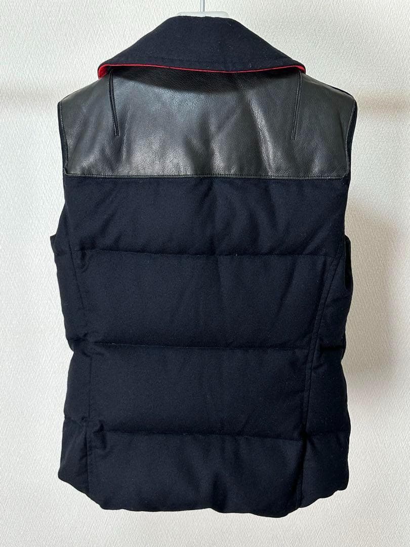 ジュンヤ コムデギャルソン junya レザー ダウンベスト PコートXS 名作