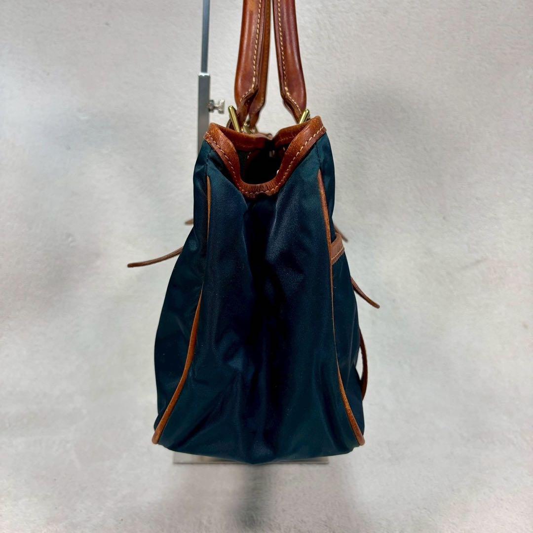 【美品✨】Felisi フェリージ　リモンタナイロン レザー トートバッグ
