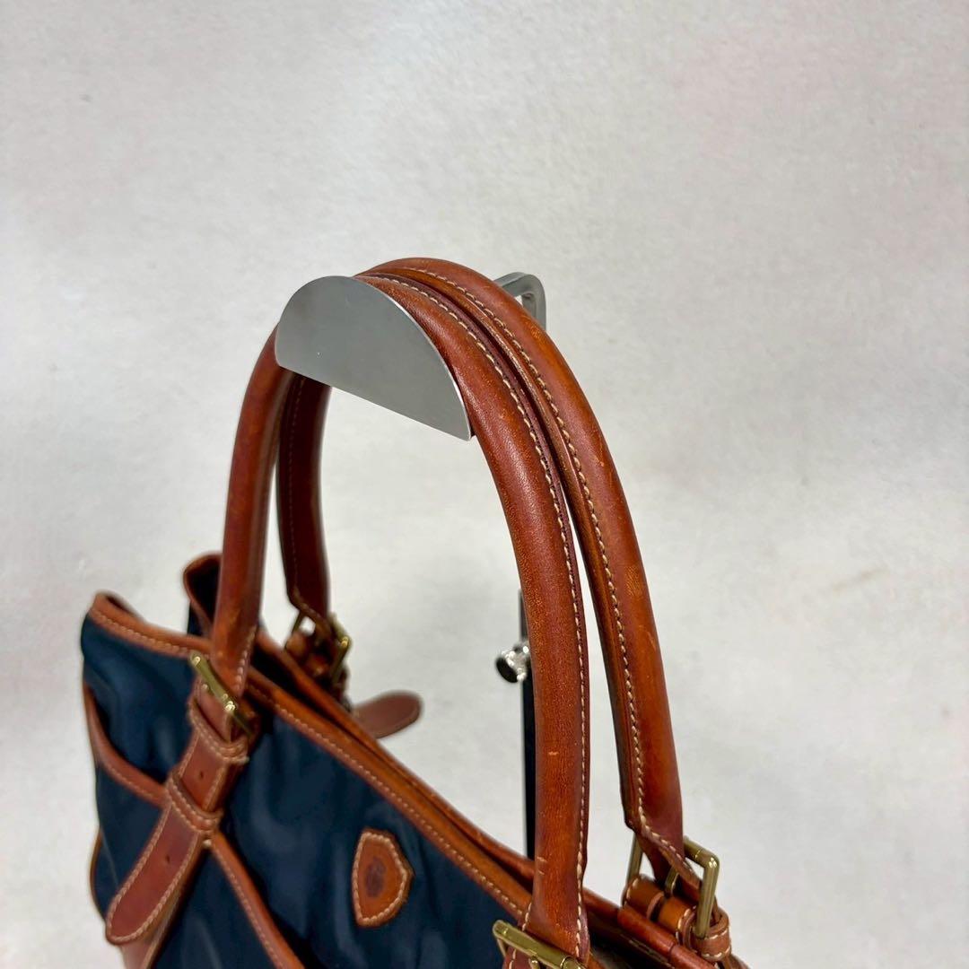 【美品✨】Felisi フェリージ　リモンタナイロン レザー トートバッグ