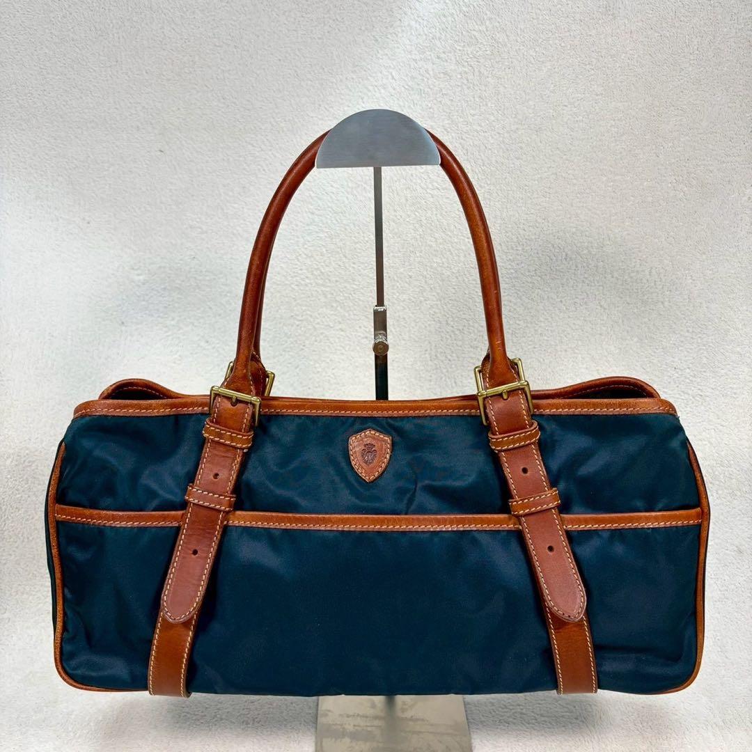 【美品✨】Felisi フェリージ　リモンタナイロン レザー トートバッグ