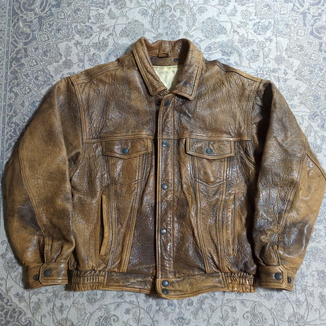80s 3rd タイプ レザージャケット 古着 ビンテージ レザー LEVI’S