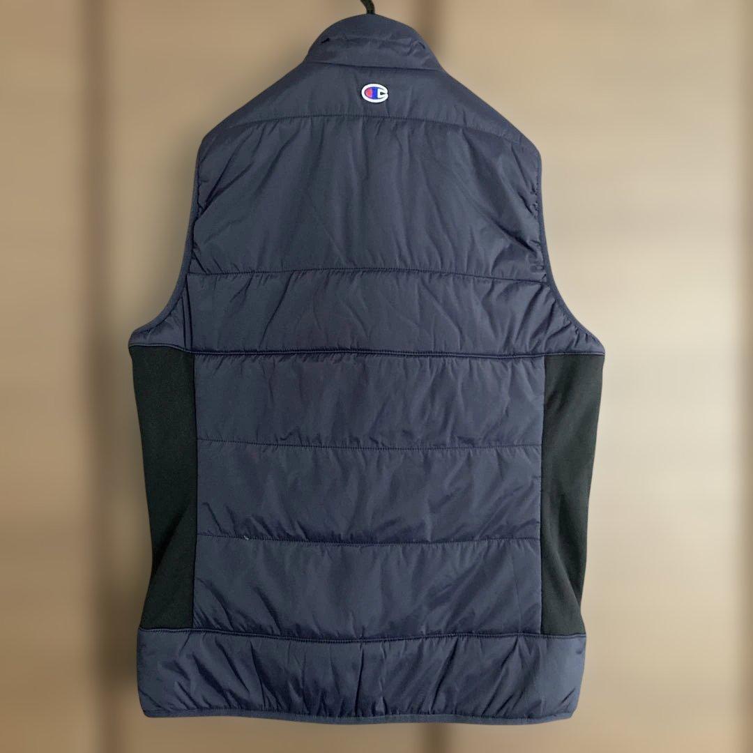【新品】Championメンズゴルフベスト ダウンベスト ネイビー ロゴMサイズ