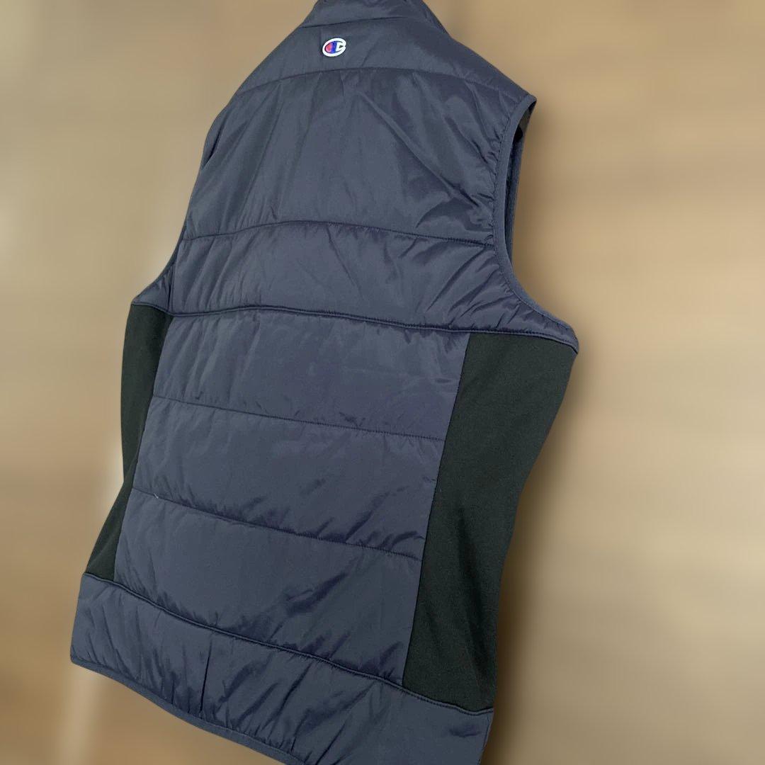 【新品】Championメンズゴルフベスト ダウンベスト ネイビー ロゴMサイズ