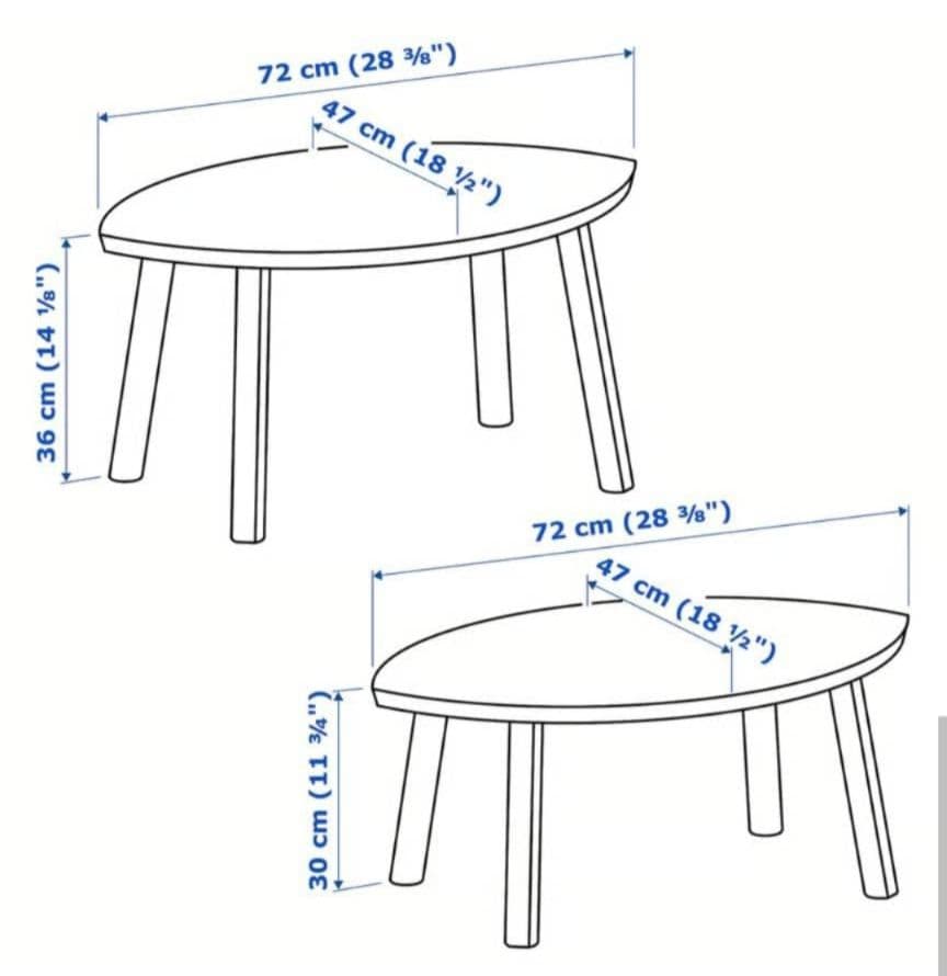 《送料込》IKEA ストックホルム ネストテーブル ウォールナット 木製家具