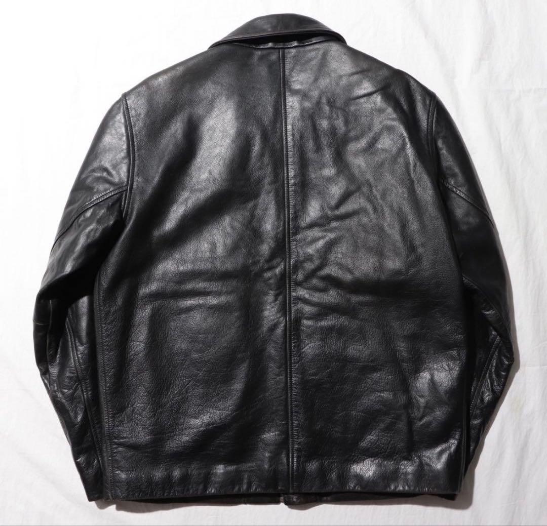90s OLD GAP ブラック 本革 レザージャケット 黒