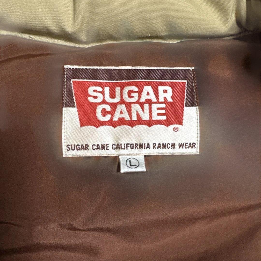 SUGAR CANE ダウンベスト Lサイズ ベージュ・ブラウン