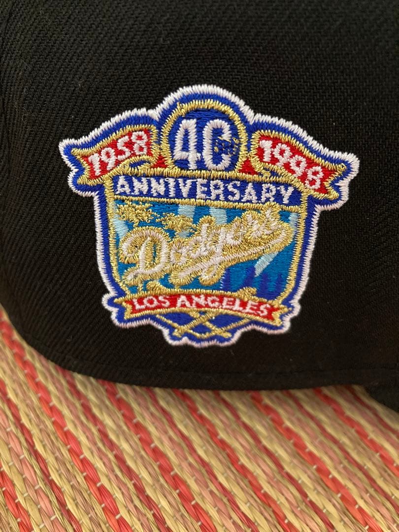 日本未発売　レア　ドジャース 59FIFTY 40th LA 逆ロゴ ブラック