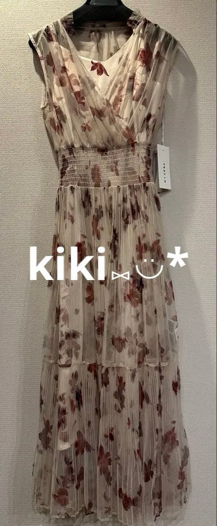 frayid シアーフラワープリーツワンピース