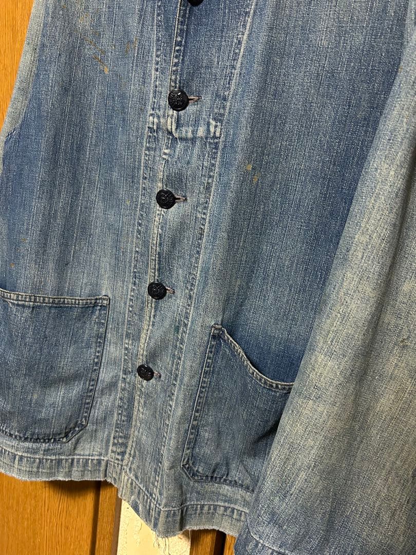 ジャケット・アウター 40s US NAVY SHAWL COLLAR DENIM jacket