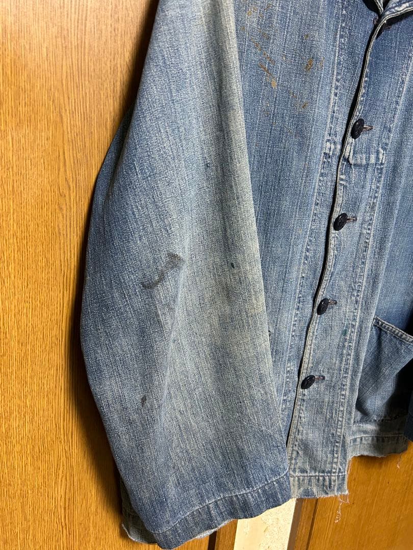 ジャケット・アウター 40s US NAVY SHAWL COLLAR DENIM jacket