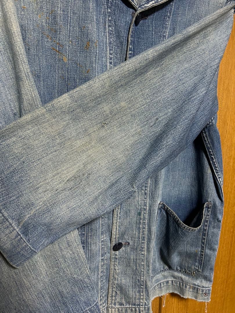 ジャケット・アウター 40s US NAVY SHAWL COLLAR DENIM jacket