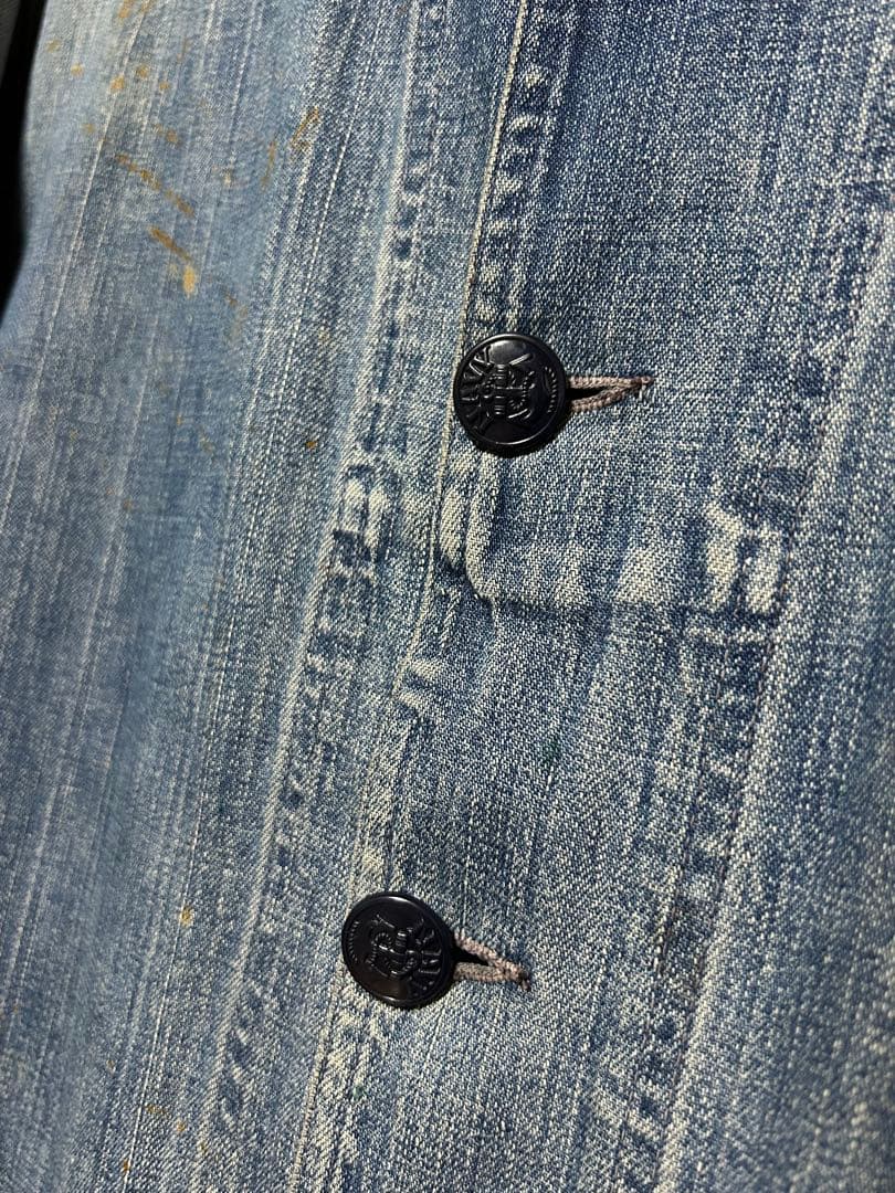 ジャケット・アウター 40s US NAVY SHAWL COLLAR DENIM jacket