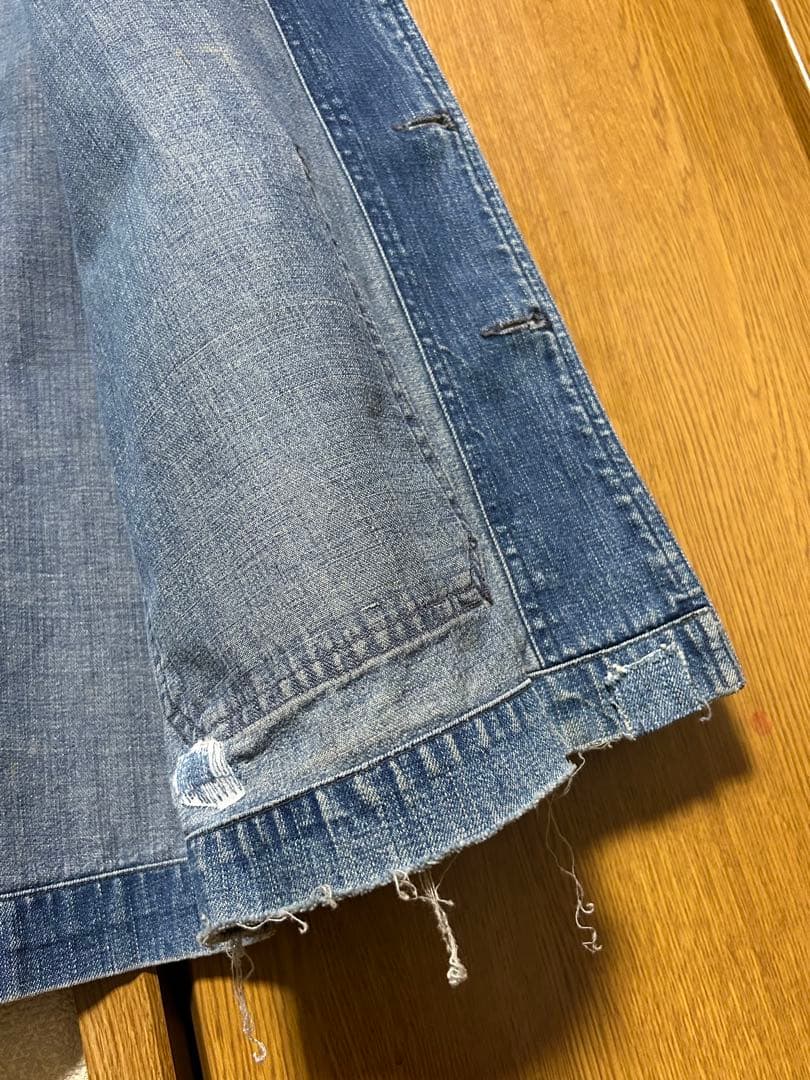 ジャケット・アウター 40s US NAVY SHAWL COLLAR DENIM jacket