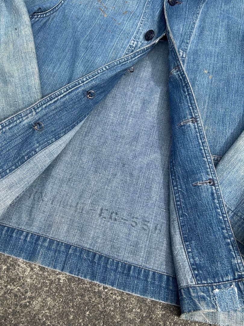 ジャケット・アウター 40s US NAVY SHAWL COLLAR DENIM jacket