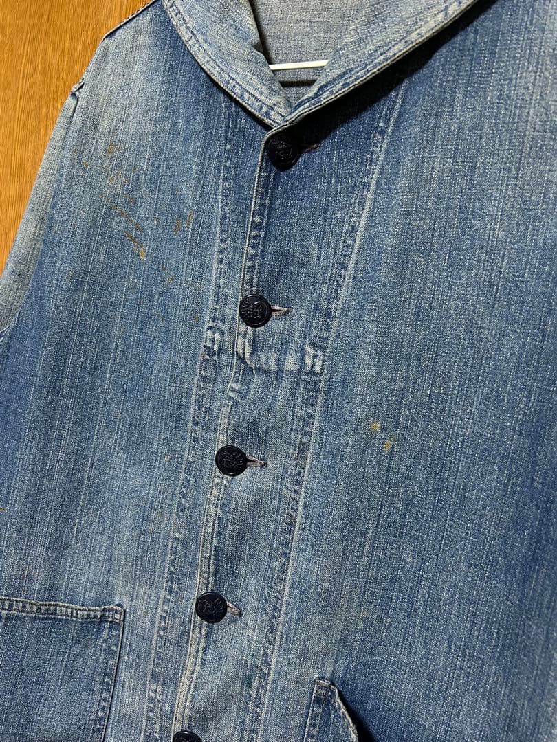 ジャケット・アウター 40s US NAVY SHAWL COLLAR DENIM jacket