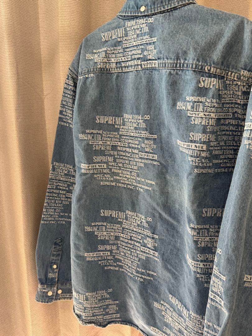 ジャケット・アウター SUPREME Trademark Jacquard Denim