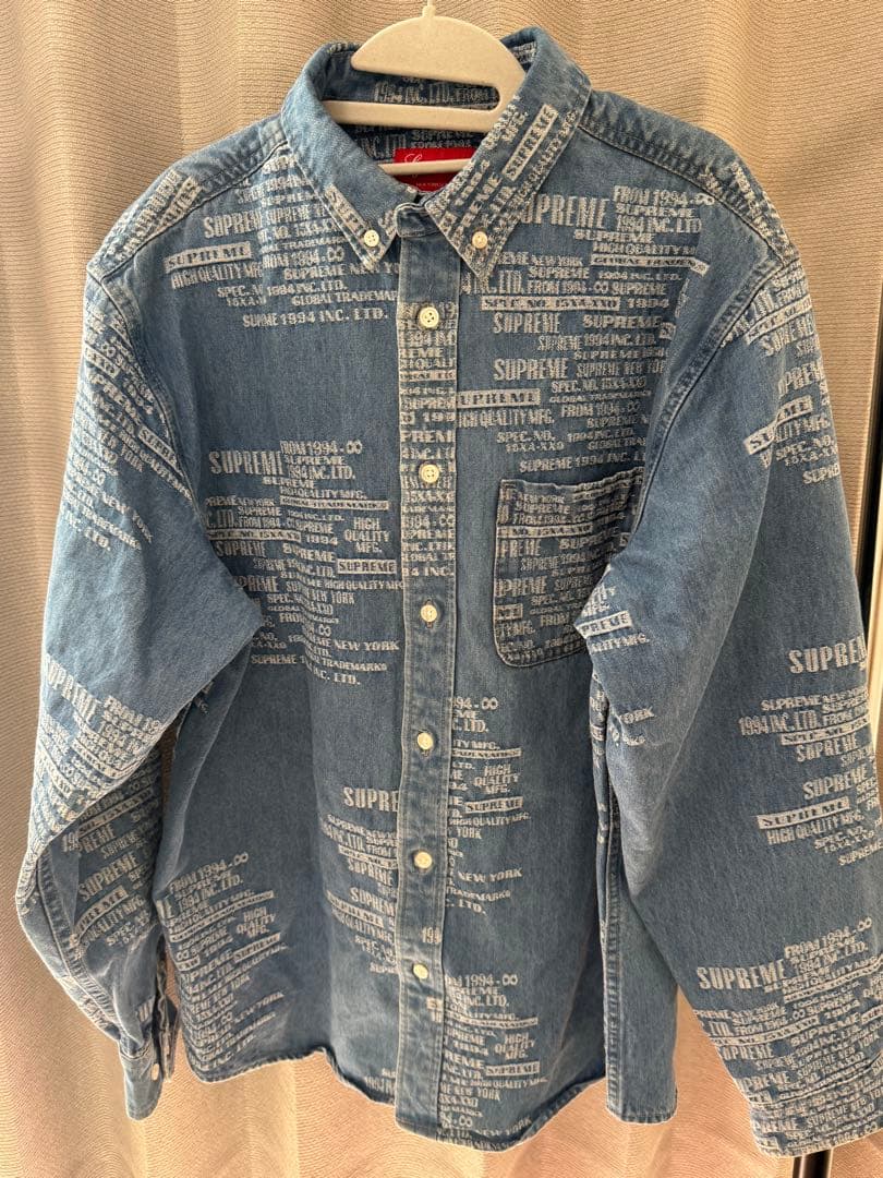 ジャケット・アウター SUPREME Trademark Jacquard Denim