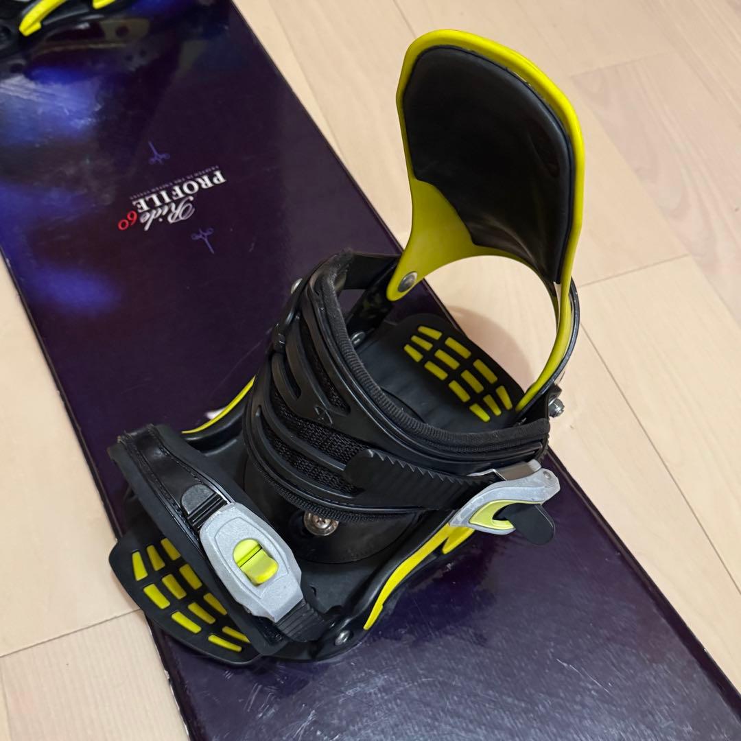 160cm 初心者Drake スノーボード 紫黒　ビンディング付き　2点セット