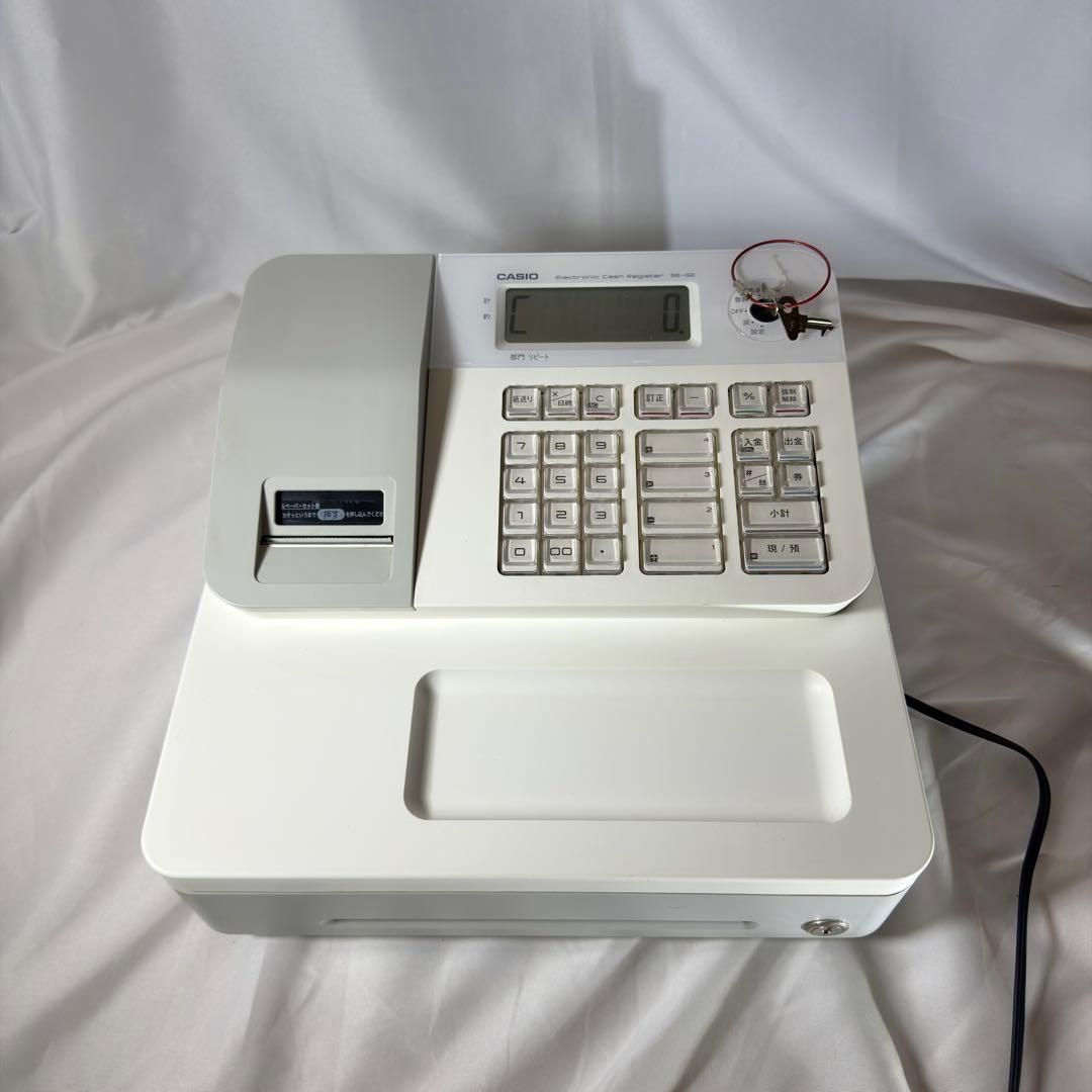 CASIO SE-G2-WE 電子レジスター 鍵付