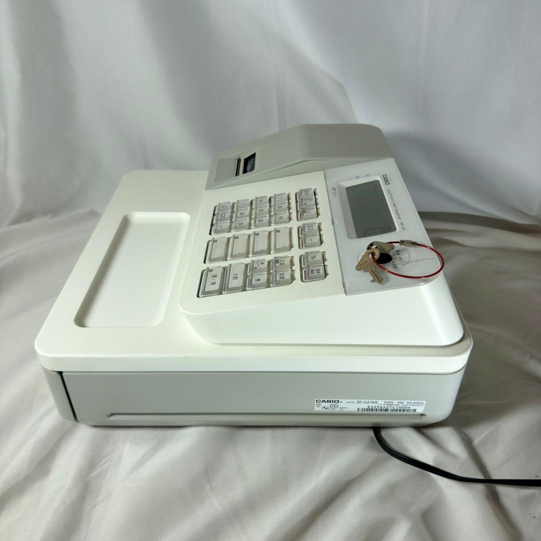 CASIO SE-G2-WE 電子レジスター 鍵付