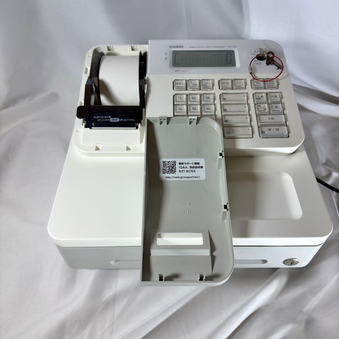 CASIO SE-G2-WE 電子レジスター 鍵付